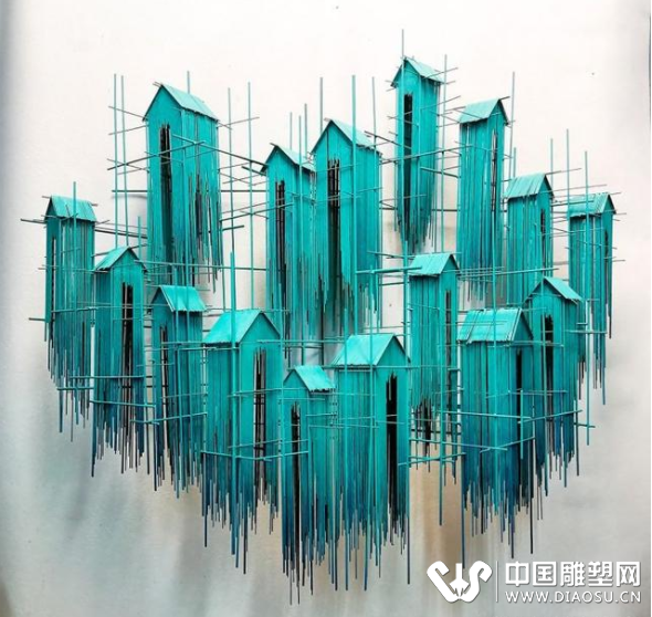 巴塞罗那艺术家大卫莫雷诺用钢丝创作的令人惊叹的雕塑