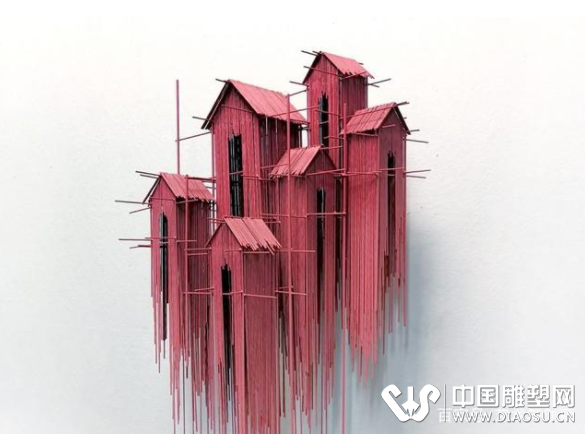 巴塞罗那艺术家大卫莫雷诺用钢丝创作的令人惊叹的雕塑
