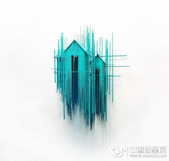 巴塞罗那艺术家大卫莫雷诺用钢丝创作的令人惊叹的雕塑