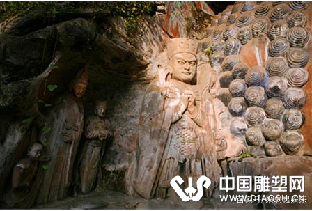 古代雕塑大师的鬼斧神工，大足石刻，雄伟的雕塑！