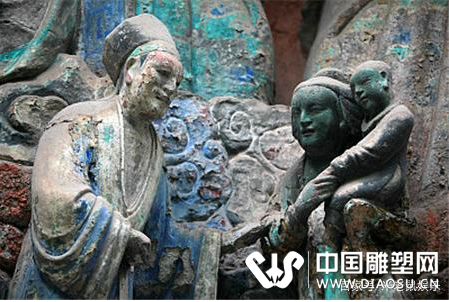 古代雕塑大师的鬼斧神工，大足石刻，雄伟的雕塑！